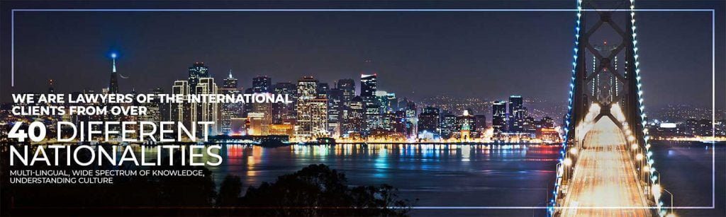 we are lawyers of the international clients from over